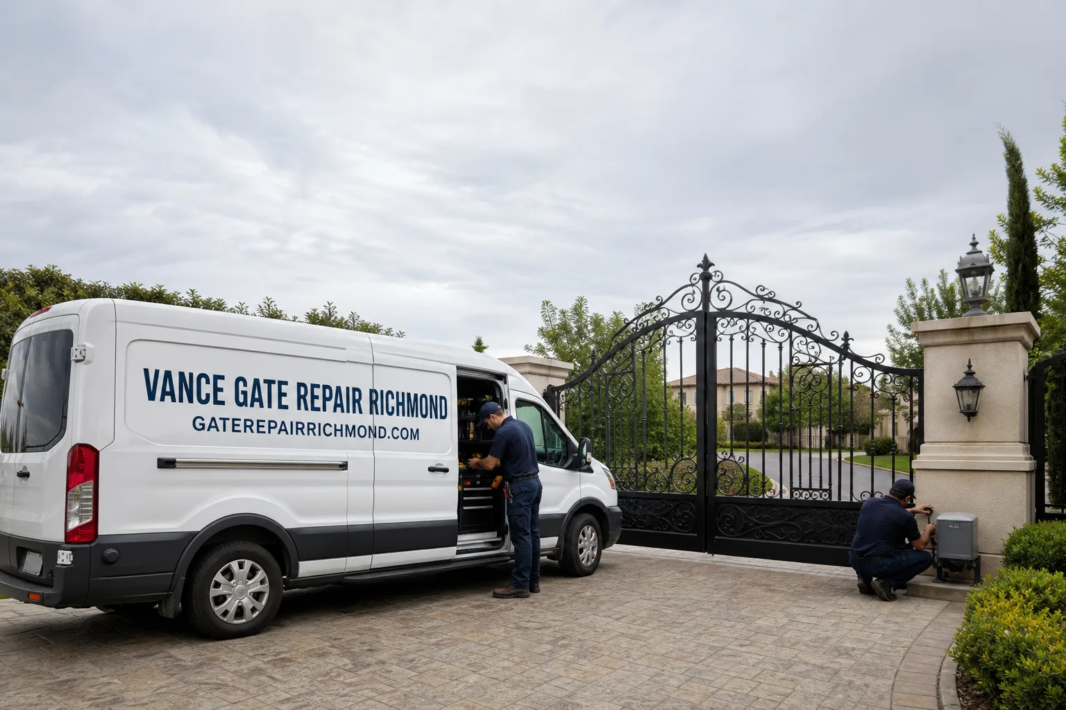 Vance Gate Repair Richmond gate repair service vehicle and crew in Richmond, CA